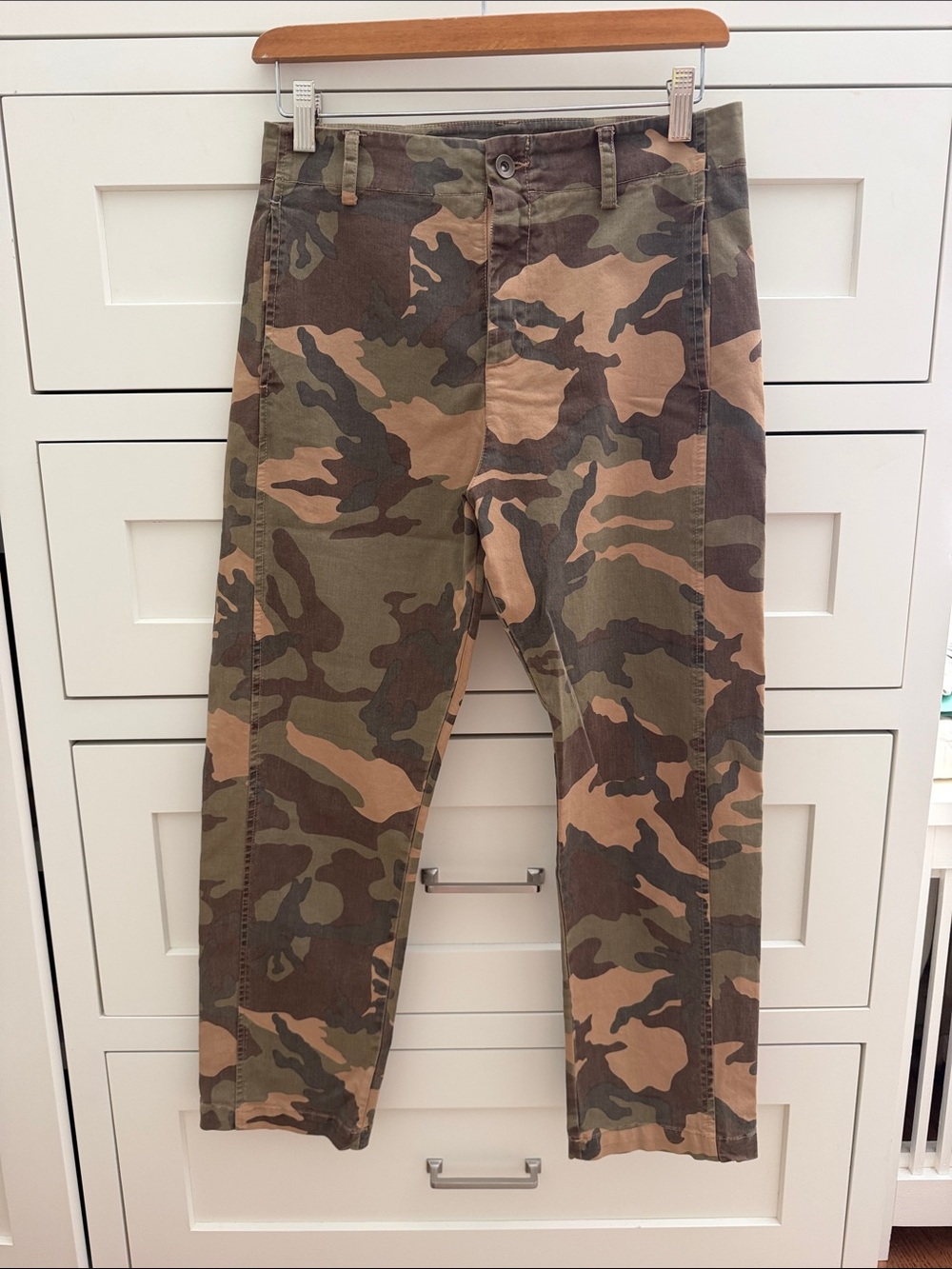 Baci Camo Pants - Green Tan Brown